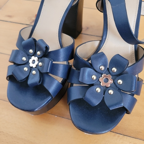 Michael Kors Navy Platform Heels - Picture 3 of 6